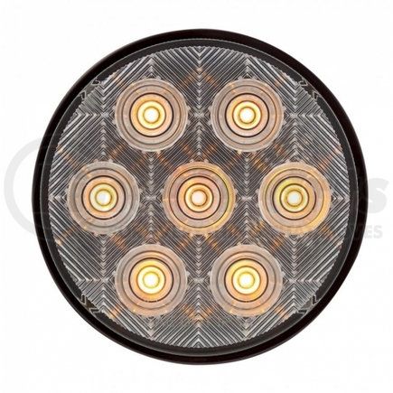 United Pacific 39120 7 LED 4" Competition Series Turn Signal Light - Amber LED/Clear Lens