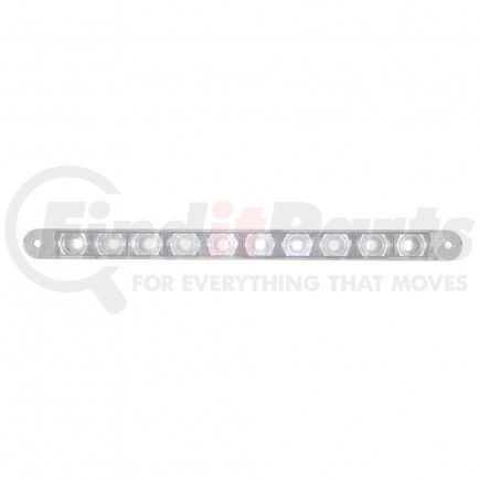 United Pacific 38005 10 LED 9" Dual Function Light Bar - White LED/Clear Lens