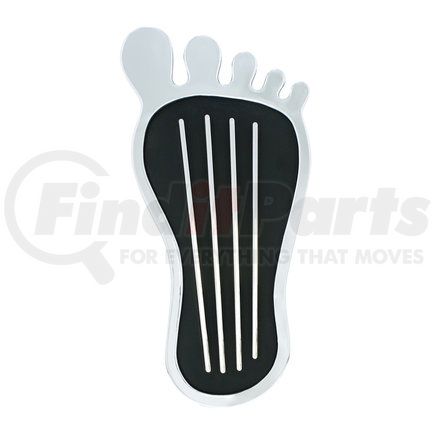 United Pacific S1020 Chrome Barefoot Shape Gas Pedal Cover