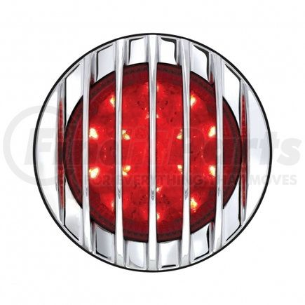 United Pacific 110407 17 LED 1937 Ford Car Style Tail Light With Chrome Grille Style Flush Mount
