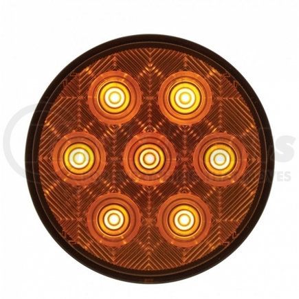 United Pacific 39119 7 LED 4" Competition Series Turn Signal Light - Amber LED/Amber Lens