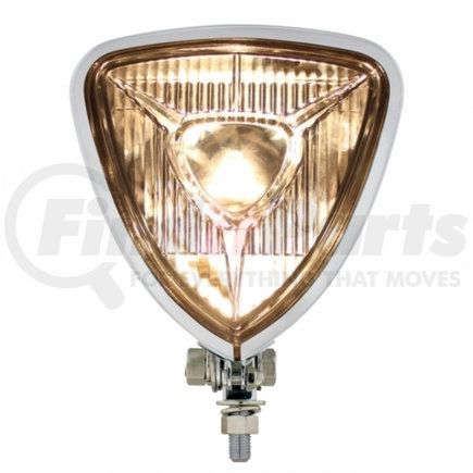 United Pacific 76996 Triangle Headlight w/ Chrome Housing & Flat Back