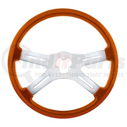 United Pacific 88279 18" Vibrant Color 4 Spoke Steering Wheel - Cadmium Orange