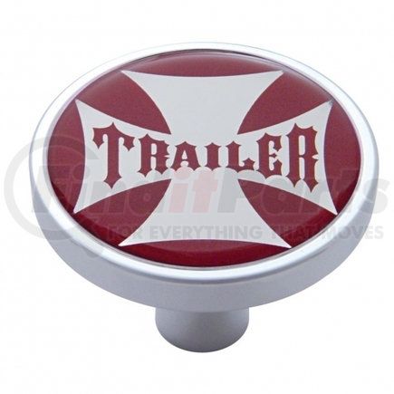 United Pacific 23691 "Trailer" Short Air Valve Knob - Red Maltese Cross Sticker