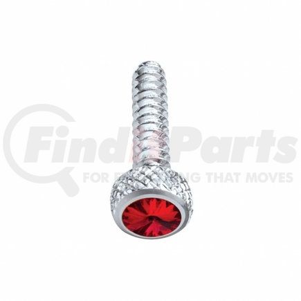 United Pacific 23843B Chrome Short Dash Screw for Freightliner w/ Red Diamond (Bulk)