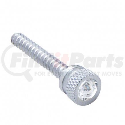 United Pacific 24053B Chrome Long Dash Screw for Freightliner w/ Clear Diamond (Bulk)