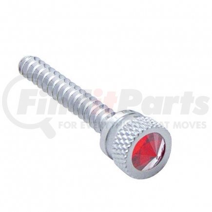 United Pacific 24056B Chrome Long Dash Screw for Freightliner w/ Red Diamond (Bulk)