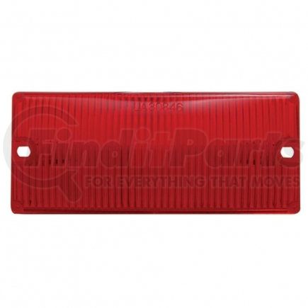 United Pacific 30850 2 3/16" x 5 3/16" Door Light Lens - Red