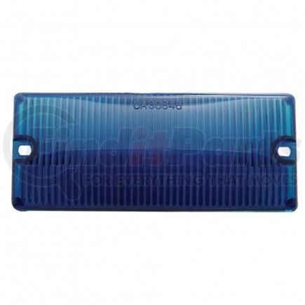 United Pacific 30847 2 3/16" x 5 3/16" Door Light Lens - Blue