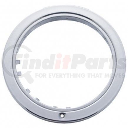 United Pacific 30418 Stainless "Bullet" Headlight Bezel w/ Turn Signal Cutout