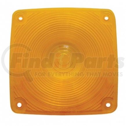 United Pacific 32067 Square Double Face Light Lens - Amber