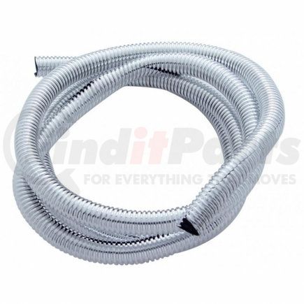 United Pacific 34815 100' Chrome Wire Loom Roll - 1/4" Diameter
