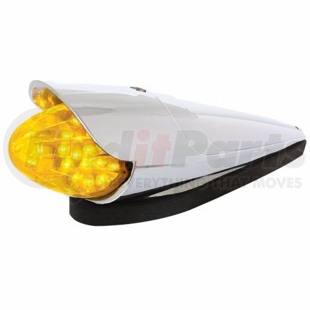 United Pacific 36753 19 LED Reflector Grakon 1000 Cab Light Kit with Visor - Amber LED/Amber Lens