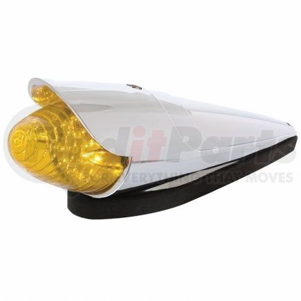 United Pacific 36755 19 LED Beehive Grakon 1000 Cab Light Kit with Visor - Amber LED/Amber Lens