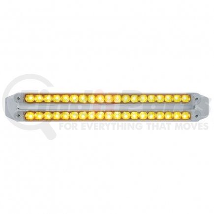 United Pacific 37680 Dual 19 LED 12" Reflector Turn Signal Light Bars - Amber LED/Clear Lens