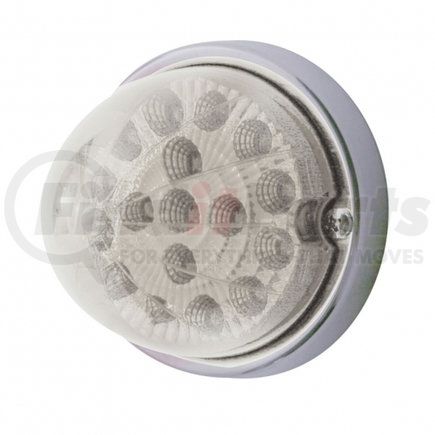 United Pacific 37919 17 LED Watermelon Clear Reflector Flush Mount Kit - Red LED/Clear Lens