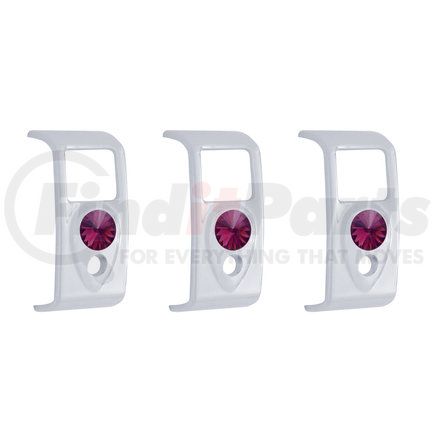 United Pacific 41418 2006+ Kenworth Rocker Switch Cover w/ Purple Diamond (3 Pack)