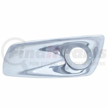 United Pacific 41538 Chrome Front Bumper LED Light Bezel For 2007+ Kenworth T660 - Driver