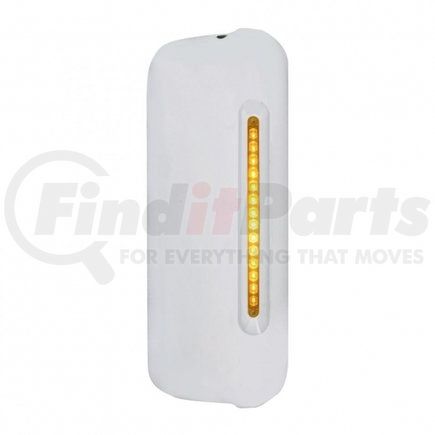 United Pacific 42078 2005+ Freightliner Mirror Cover w/ 14 LED 12" Light Bar (Passenger) - Amber LED/Amber Lens