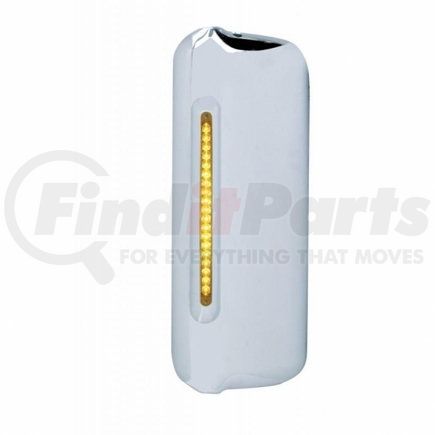 United Pacific 42302 2005+ Freightliner Mirror Cover w/ 19 LED 12" Reflector Light Bar (Driver) - Amber LED/Amber Lens