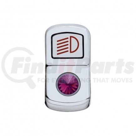 United Pacific 45134 "Headlight" Rocker Switch Cover w/ Purple Diamond