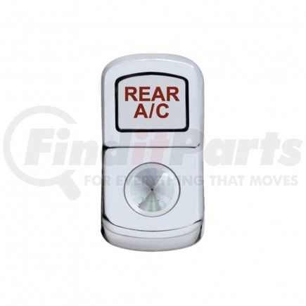 United Pacific 45169B "Rear A/C" Rocker Switch Cover - Indented