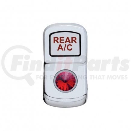 United Pacific 45175 "Rear A/C" Rocker Switch Cover w/ Red Diamond