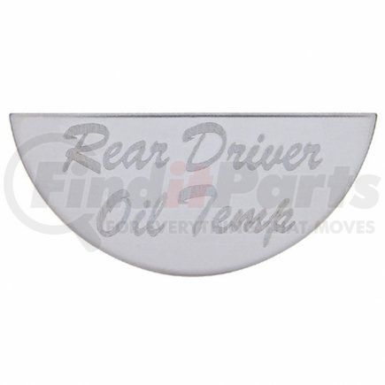 United Pacific 48048 Peterbilt Gauge Plate - Rear Driver Oil Temp