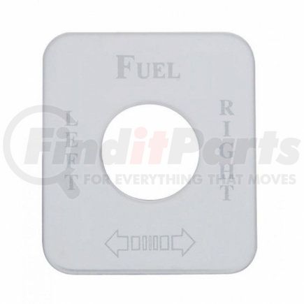 United Pacific 48252 Kenworth Stainless Switch Plate - Fuel Level Left/Right