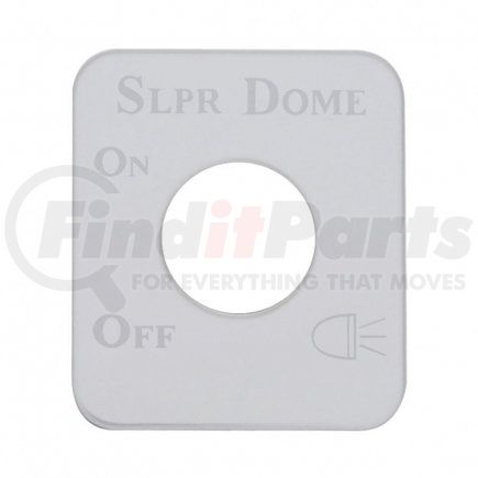 United Pacific 48280 Kenworth Stainless Switch Plate - Sleeper Dome