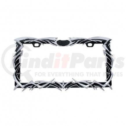 United Pacific 50033 Chrome Tribal Flame License Plate Frame