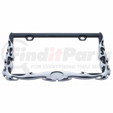 United Pacific 50038 Chrome Flame License Plate Frame