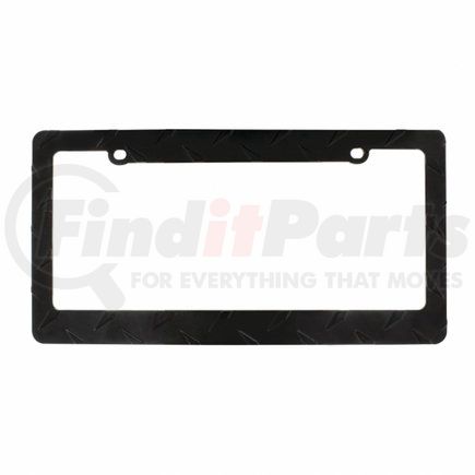 United Pacific 50134 Black Diamond Plate License Plate Frame