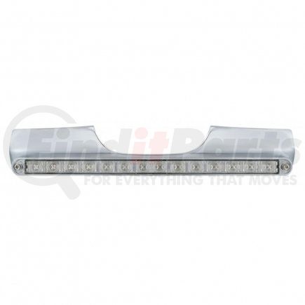 United Pacific 71002 Motorcycle Rear Signal Light Bar w/ 14 LED 12" Light Bar - Red LED/Clear Lens