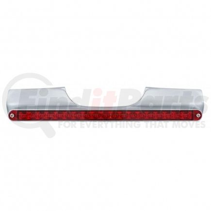 United Pacific 71004 Motorcycle Rear Signal Light Bar w/ 19 LED 12" Light Bar - Red LED/Red Lens