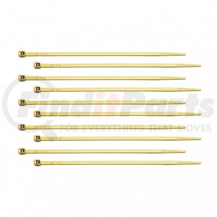 United Pacific 90310 6" Nylon Cable Ties - Brass (10 Pack)