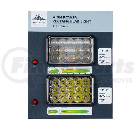 United Pacific 99147 Display For 4" X 6" High Power Lights