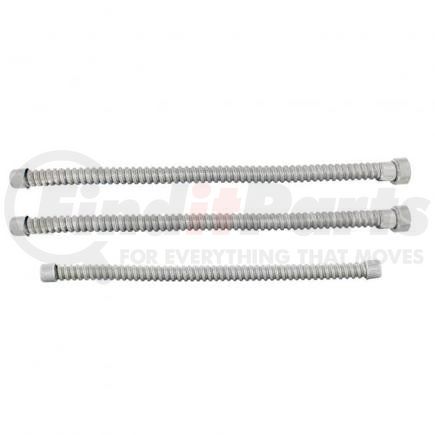 United Pacific A4051 Stainless Steel Conduit Set For 1928-31 Ford Model A (3/Set)