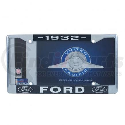 United Pacific A9049-32 Chrome License Plate Frame For 1932 Ford Car and Truck