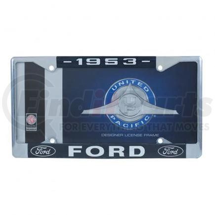 United Pacific A9049-53 Chrome License Plate Frame For 1953 Ford Car and Truck