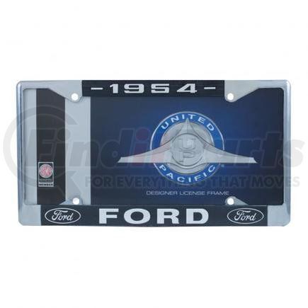 United Pacific A9049-54 Chrome License Plate Frame For 1954 Ford Car and Truck