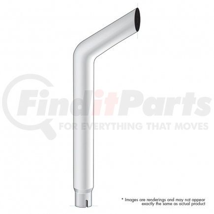 United Pacific B4-65-084 6" Bull Reduce To 5" ID Bottom Exhaust - 84" L