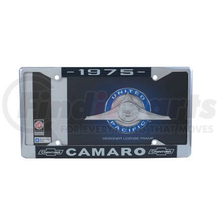 United Pacific C5044-75 Chrome License Plate Frame For 1975 Chevy Camaro