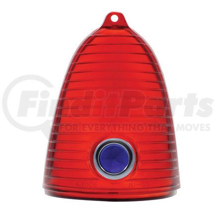 United Pacific C5503-1 Tail Light Lens with Blue Dot For 1955 Chevy Passenger Car