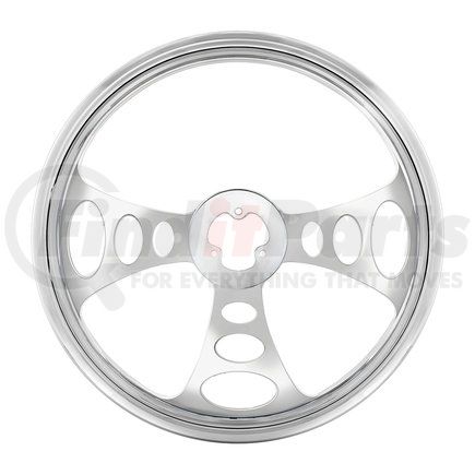 United Pacific 88160 18" Chrome Aluminum "Chopper" Style Steering Wheel