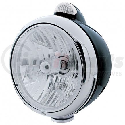 United Pacific 31561 Black Guide 682-C Style Headlight Crystal H4 & LED Signal - Clear Lens