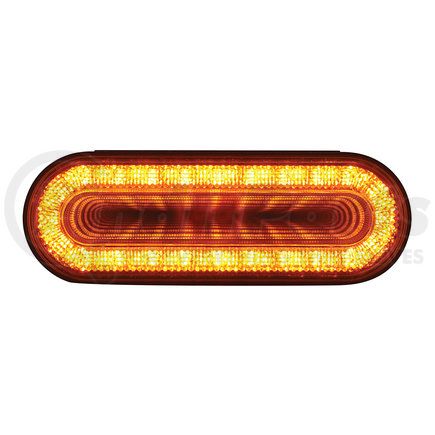 United Pacific 36657 24 LED 6" Oval Mirage Turn Signal Light - Amber LED/Amber Lens