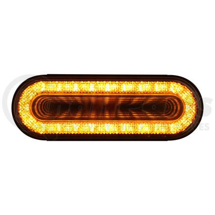 United Pacific 36665 24 LED 6" Oval Mirage Turn Signal Light - Amber LED/Clear Lens