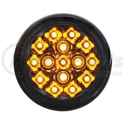 United Pacific 37119 15 LED 2 3/8" Harley Turn Signal Light - Amber LED/Smoke Lens