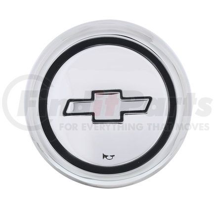 United Pacific C677251 Chrome Horn Button Cap with Bowtie Logo For 1967-72 Chevy Truck